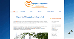 Desktop Screenshot of osteopathie-in-frankfurt.de